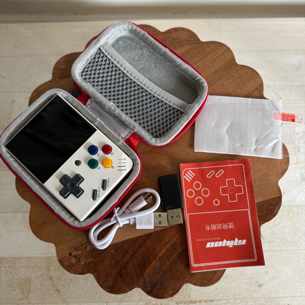 Miyoo Mini Handheld Game Charging cord, carrying case & more! See picture